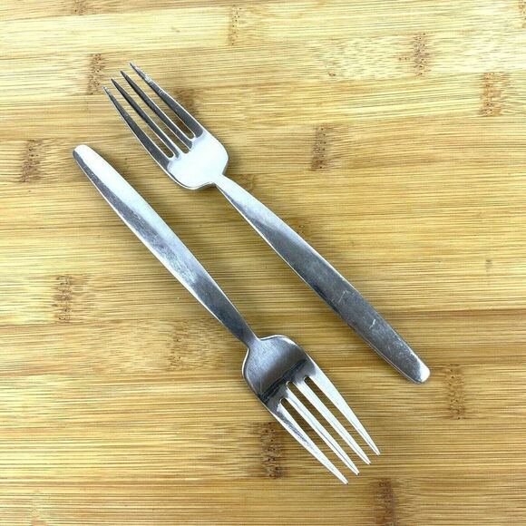 Oneida Leda Salad Forks 18/10 Stainless Steel Replacement Flatware Discontinued - Picture 6 of 6